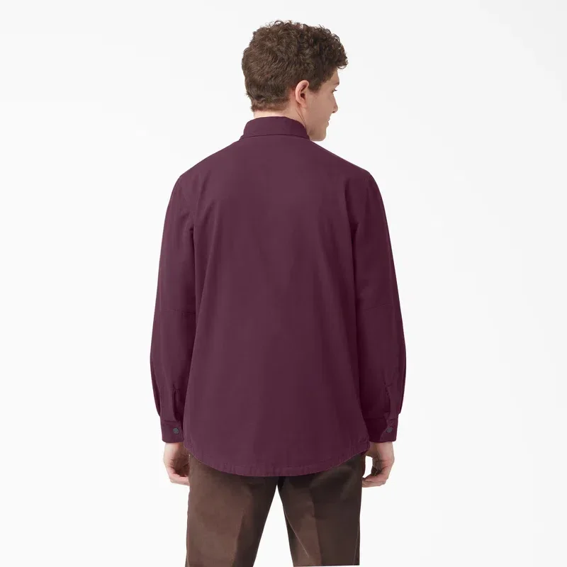 Long Sleeve Flannel-Lined Duck Shirt Long Sleeve Flannel-Lined Duck Shirt