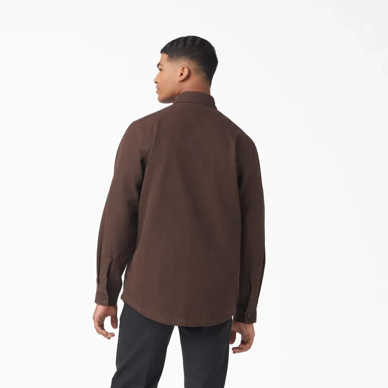 Long Sleeve Flannel-Lined Duck Shirt Long Sleeve Flannel-Lined Duck Shirt