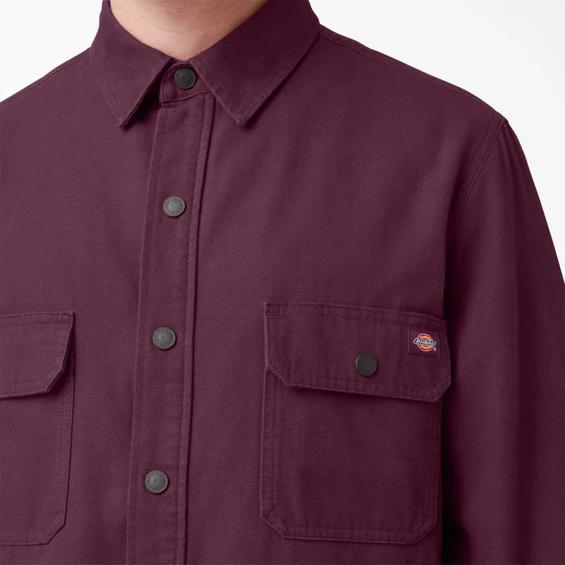 Long Sleeve Flannel-Lined Duck Shirt Long Sleeve Flannel-Lined Duck Shirt