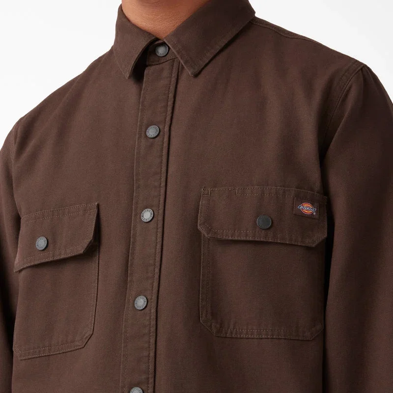 Long Sleeve Flannel-Lined Duck Shirt Long Sleeve Flannel-Lined Duck Shirt