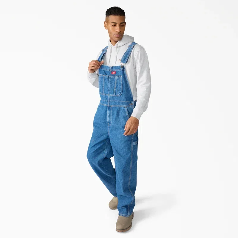 Loose Denim Bib Overalls Loose Denim Bib Overalls