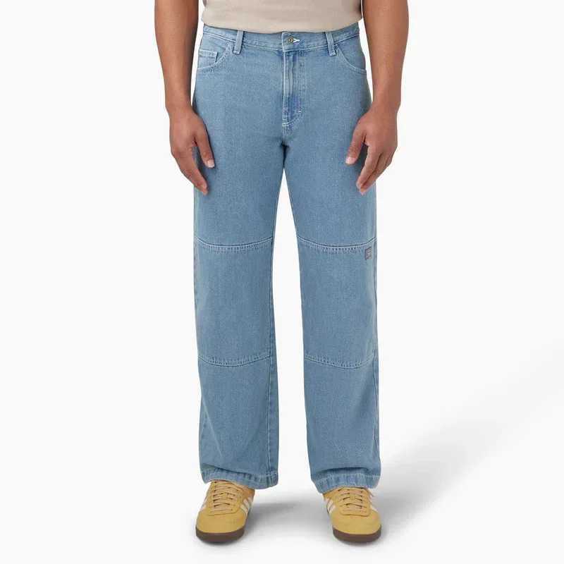 Loose Fit Double Knee Jeans Loose Fit Double Knee Jeans