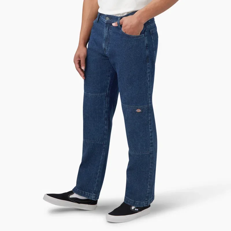 Loose Fit Double Knee Jeans Loose Fit Double Knee Jeans
