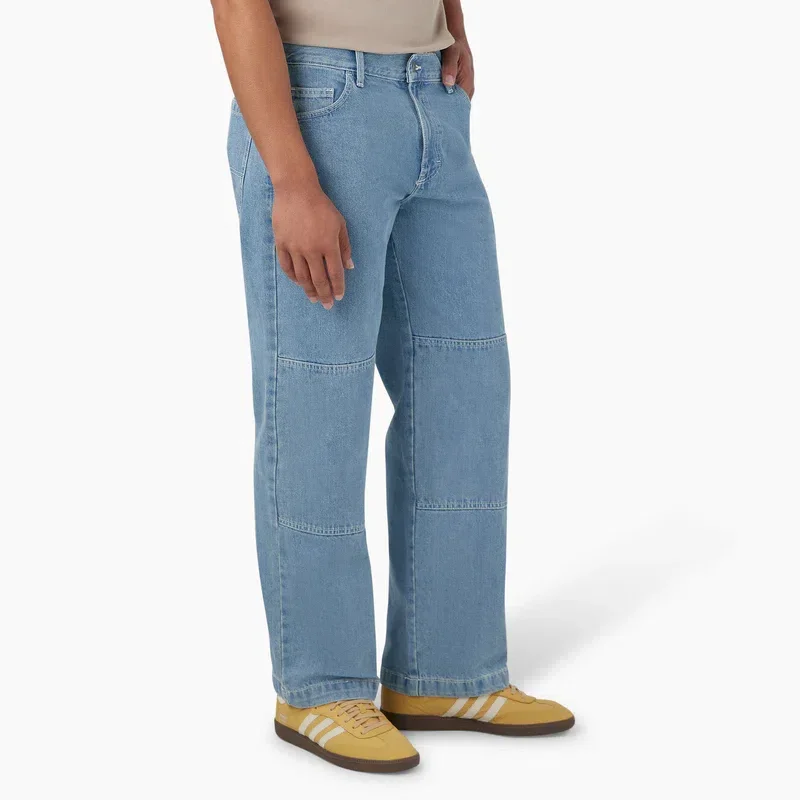 Loose Fit Double Knee Jeans Loose Fit Double Knee Jeans