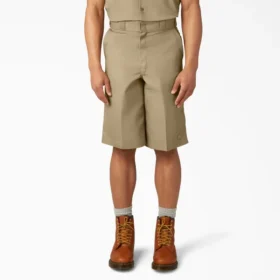 Loose Fit Flat Front Work Shorts, 13″ Loose Fit Flat Front Work Shorts, 13″
