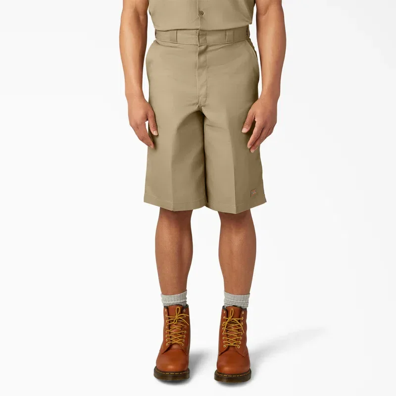 Loose Fit Flat Front Work Shorts, 13″ Loose Fit Flat Front Work Shorts, 13″