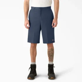 Loose Fit Flat Front Work Shorts, 13″ Loose Fit Flat Front Work Shorts, 13″