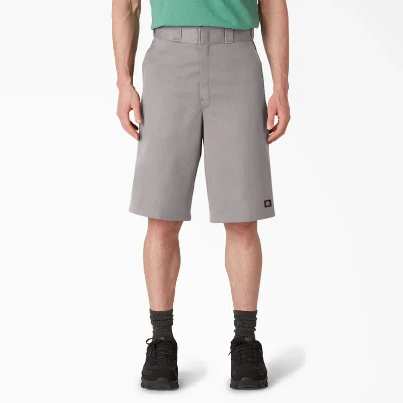 Loose Fit Flat Front Work Shorts, 13″ Loose Fit Flat Front Work Shorts, 13″