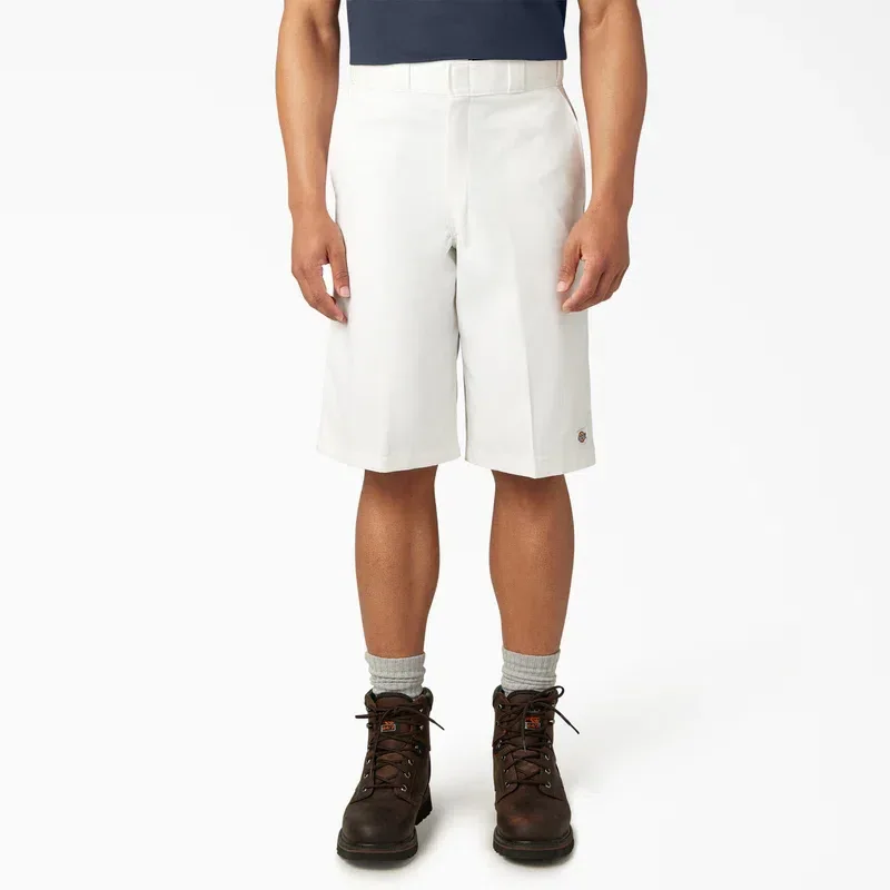 Loose Fit Flat Front Work Shorts, 13″ Loose Fit Flat Front Work Shorts, 13″