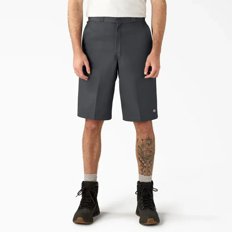 Loose Fit Flat Front Work Shorts, 13″ Loose Fit Flat Front Work Shorts, 13″