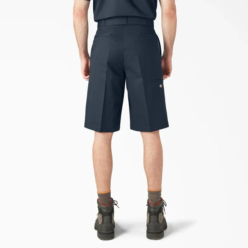 Loose Fit Flat Front Work Shorts, 13″ Loose Fit Flat Front Work Shorts, 13″