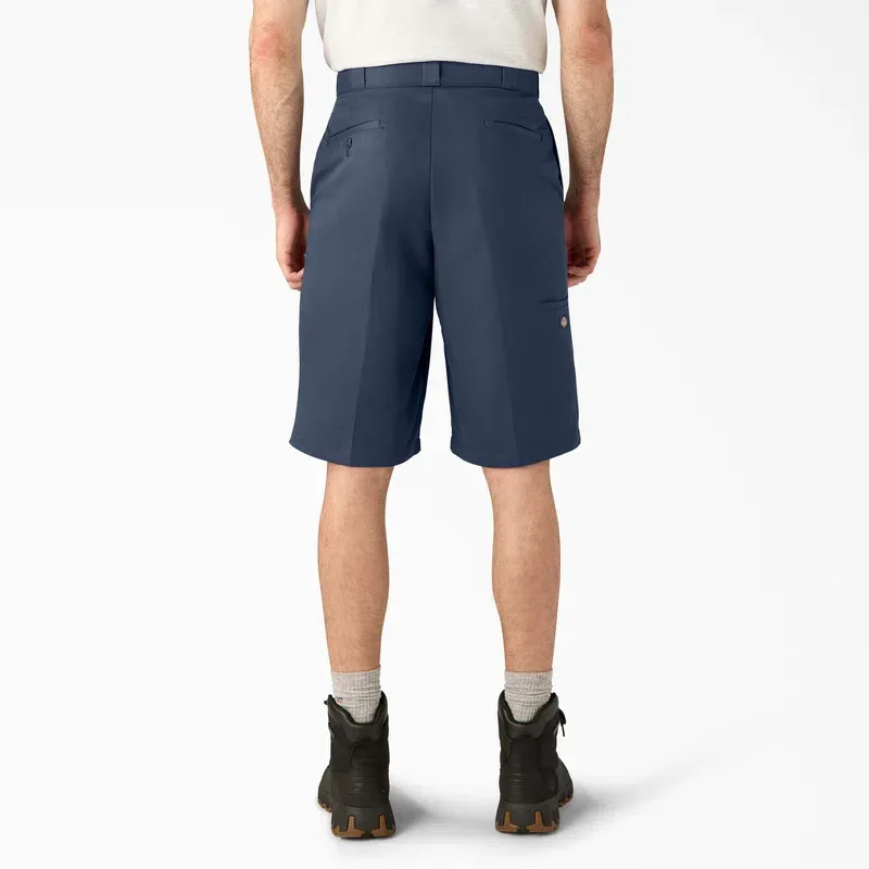 Loose Fit Flat Front Work Shorts, 13″ Loose Fit Flat Front Work Shorts, 13″