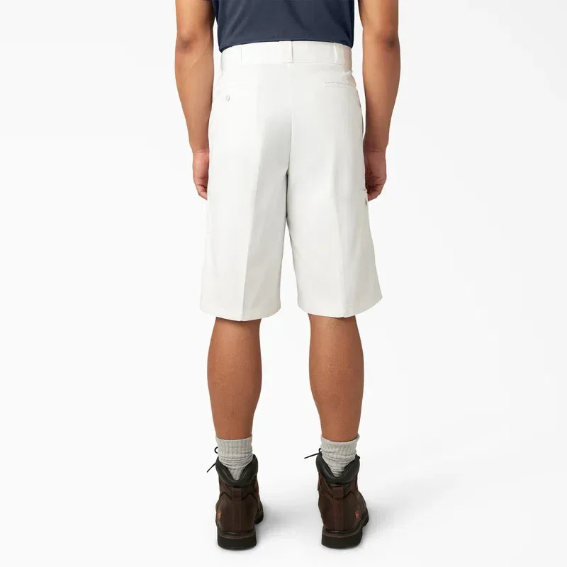 Loose Fit Flat Front Work Shorts, 13″ Loose Fit Flat Front Work Shorts, 13″