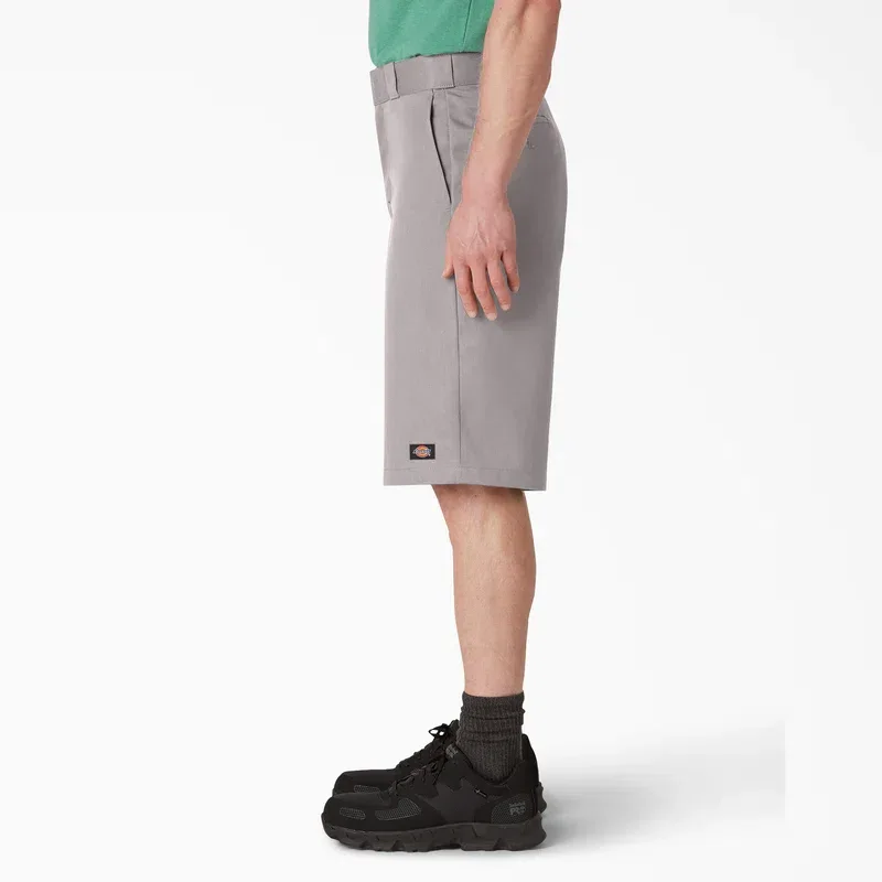 Loose Fit Flat Front Work Shorts, 13″ Loose Fit Flat Front Work Shorts, 13″