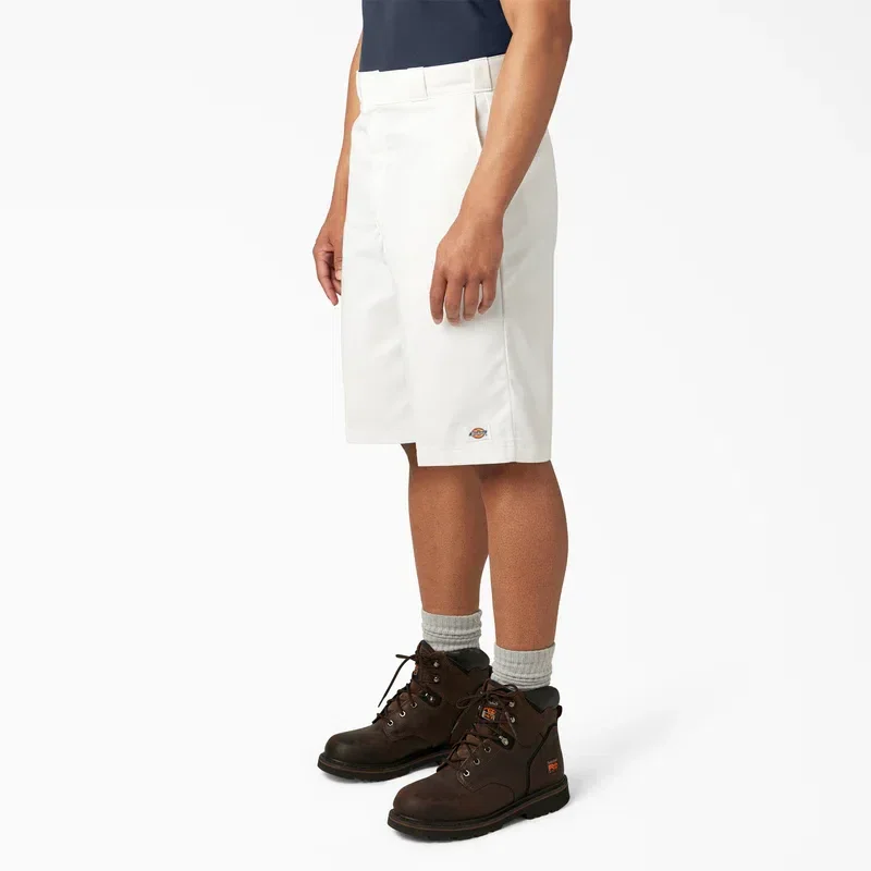 Loose Fit Flat Front Work Shorts, 13″ Loose Fit Flat Front Work Shorts, 13″