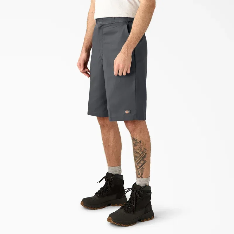 Loose Fit Flat Front Work Shorts, 13″ Loose Fit Flat Front Work Shorts, 13″