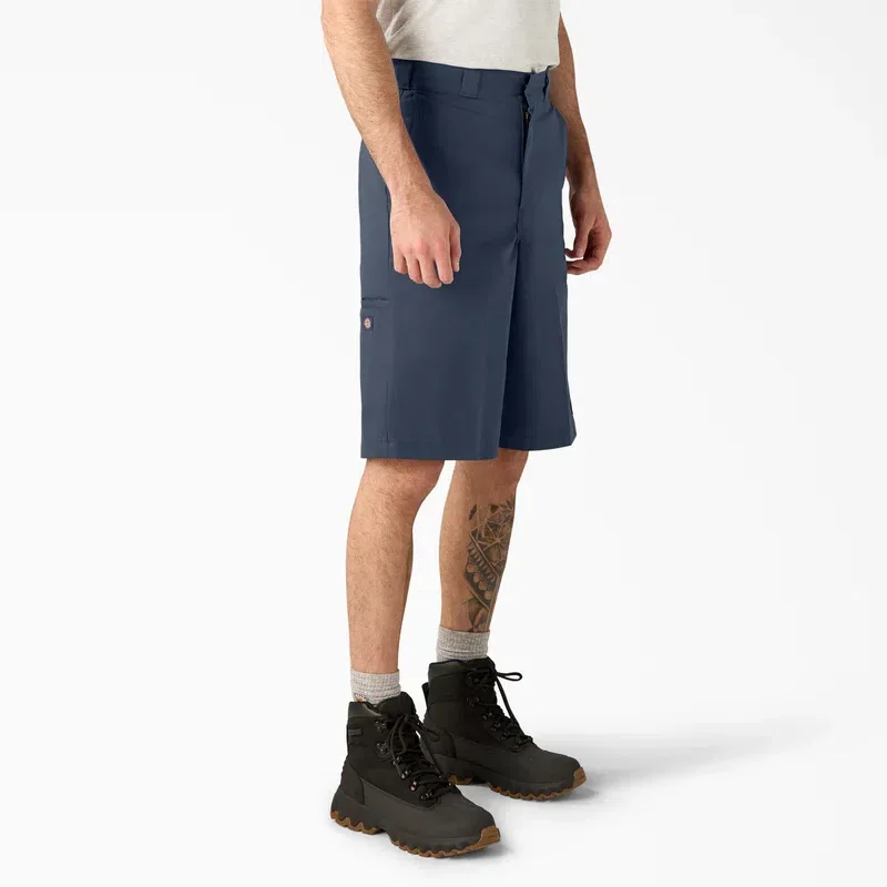 Loose Fit Flat Front Work Shorts, 13″ Loose Fit Flat Front Work Shorts, 13″