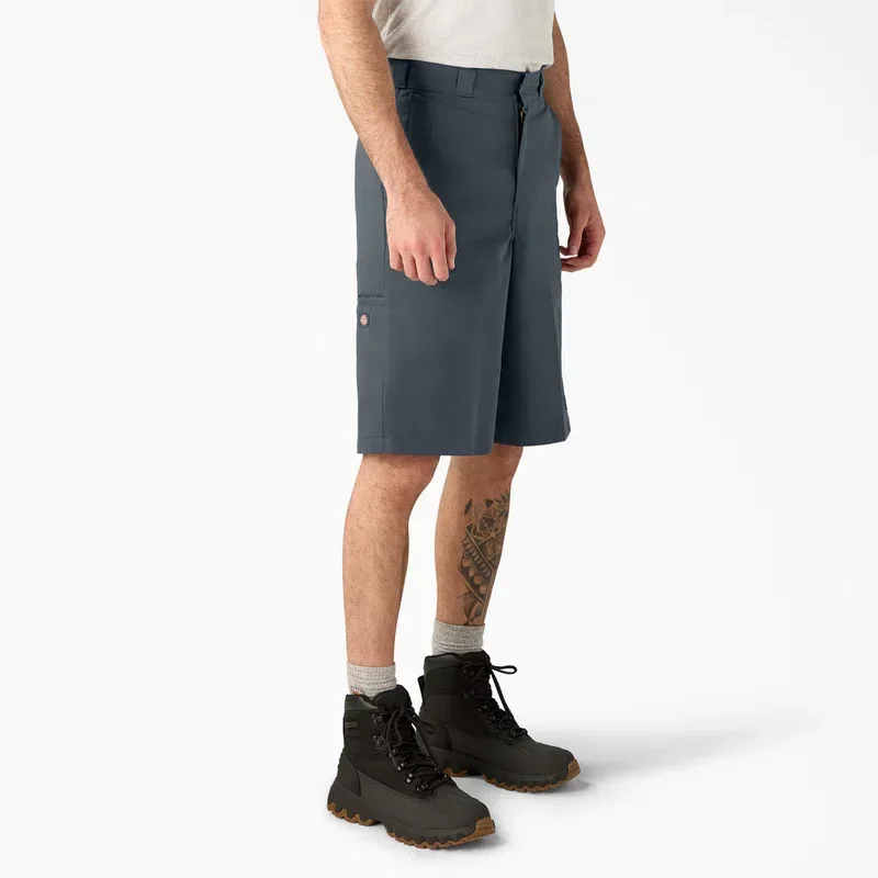 Loose Fit Flat Front Work Shorts, 13″ Loose Fit Flat Front Work Shorts, 13″