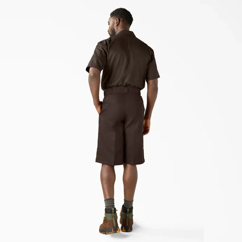 Loose Fit Flat Front Work Shorts, 13″ Loose Fit Flat Front Work Shorts, 13″