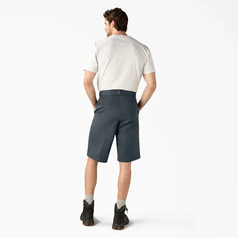 Loose Fit Flat Front Work Shorts, 13″ Loose Fit Flat Front Work Shorts, 13″