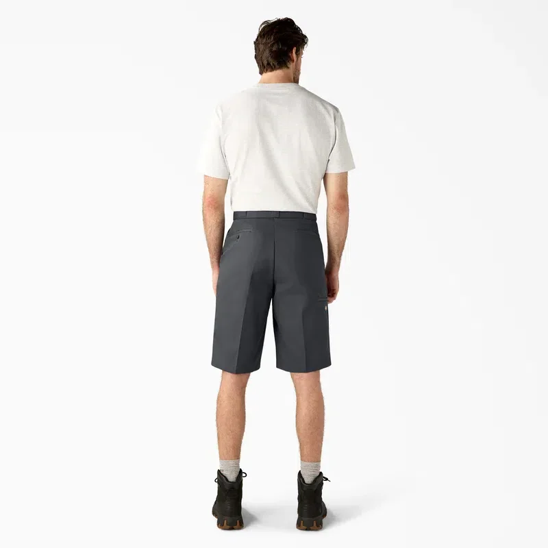 Loose Fit Flat Front Work Shorts, 13″ Loose Fit Flat Front Work Shorts, 13″