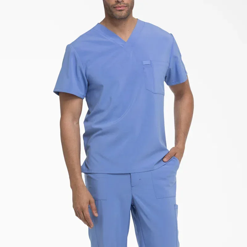 Men’s Eds Essentials Tuckable V-Neck Scrub Top Men’s Eds Essentials Tuckable V-Neck Scrub Top