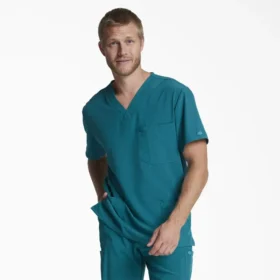 Men’s Eds Essentials Tuckable V-Neck Scrub Top
