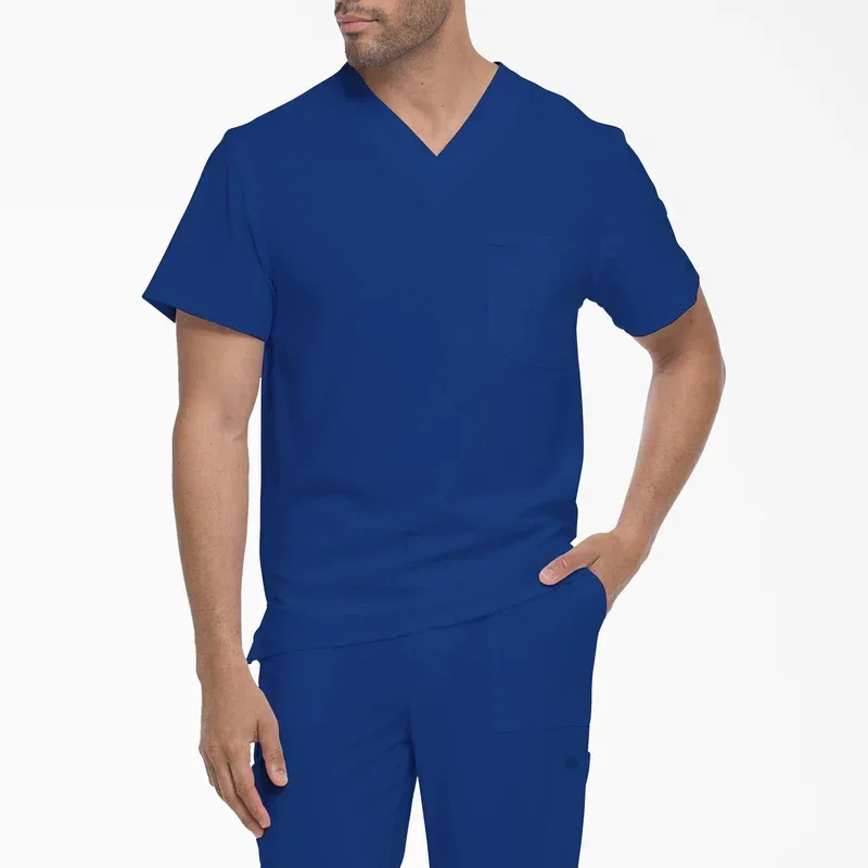 Men’s Eds Essentials Tuckable V-Neck Scrub Top Men’s Eds Essentials Tuckable V-Neck Scrub Top