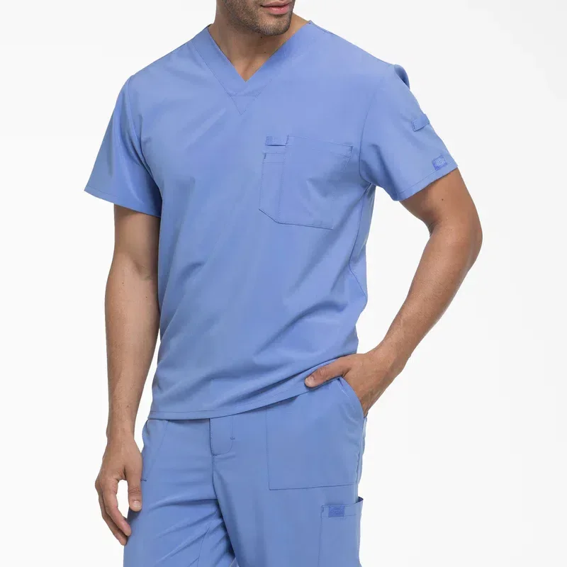 Men’s Eds Essentials Tuckable V-Neck Scrub Top Men’s Eds Essentials Tuckable V-Neck Scrub Top