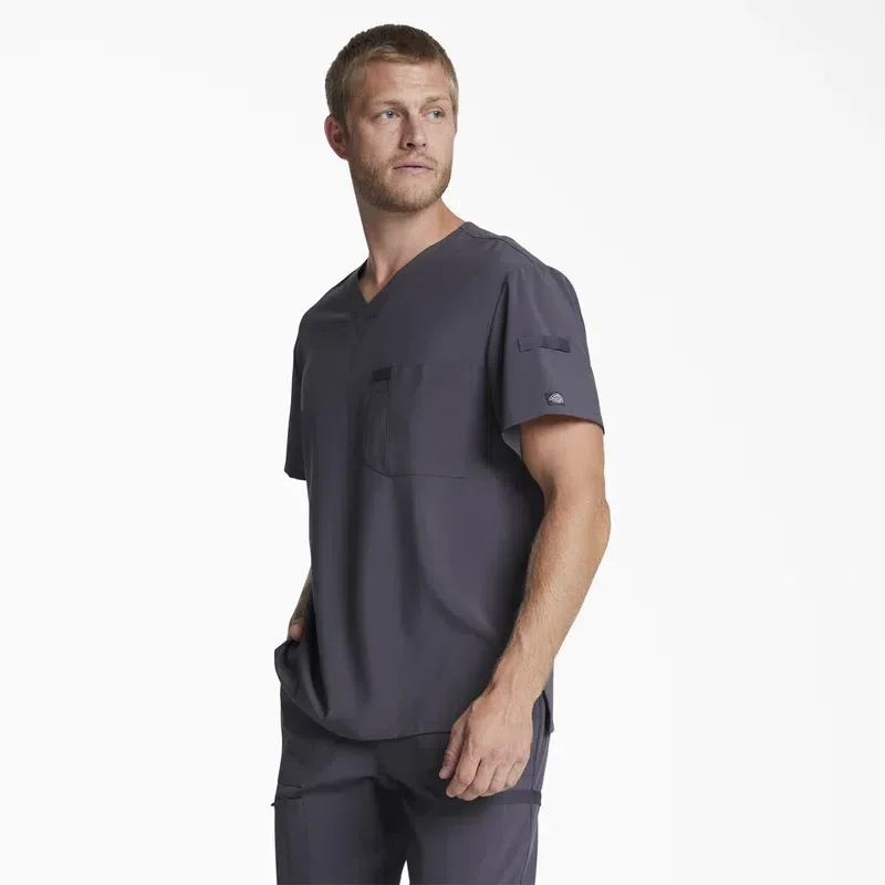 Men’s Eds Essentials Tuckable V-Neck Scrub Top Men’s Eds Essentials Tuckable V-Neck Scrub Top