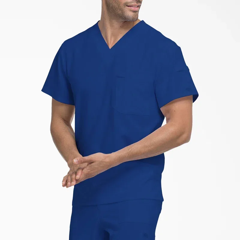 Men’s Eds Essentials Tuckable V-Neck Scrub Top Men’s Eds Essentials Tuckable V-Neck Scrub Top