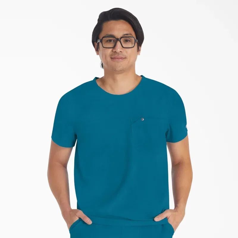 Men’s Eds Nxt Round Neck Scrub Top Men’s Eds Nxt Round Neck Scrub Top