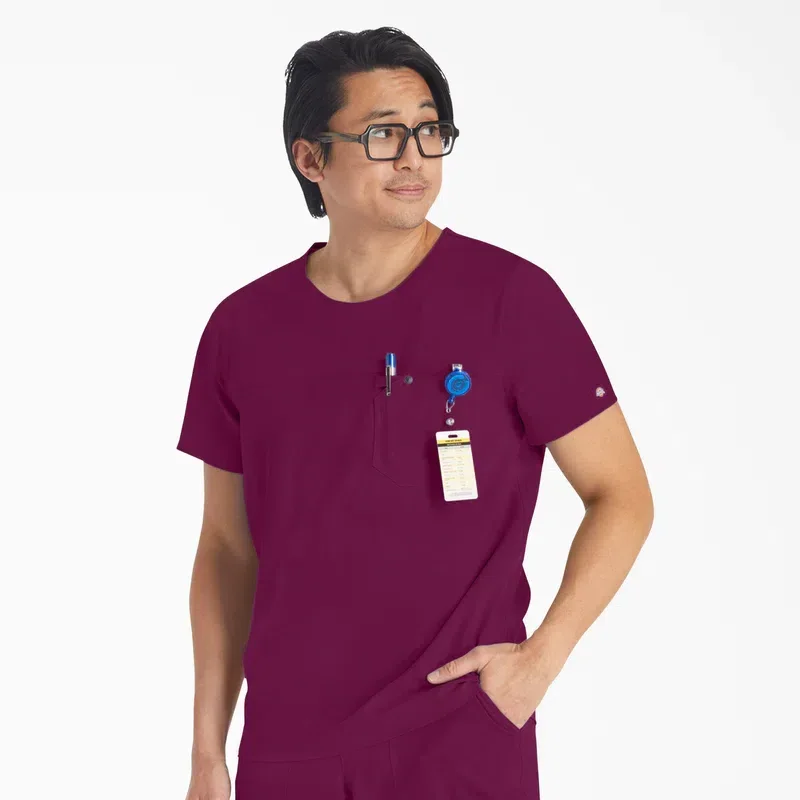 Men’s Eds Nxt Round Neck Scrub Top Men’s Eds Nxt Round Neck Scrub Top
