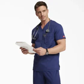 Men’s Eds Signature V-Neck Scrub Top