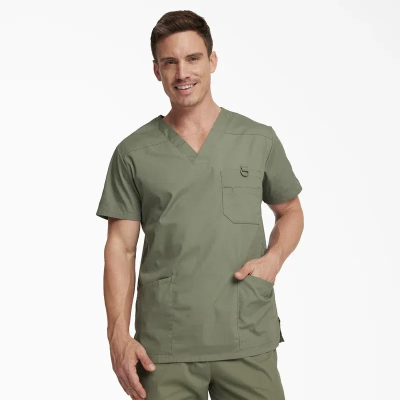 Men’s Eds Signature V-Neck Scrub Top Men’s Eds Signature V-Neck Scrub Top