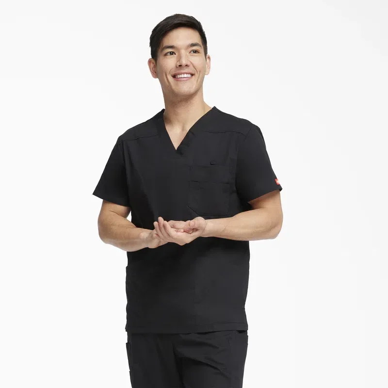 Men’s Eds Signature V-Neck Scrub Top Men’s Eds Signature V-Neck Scrub Top