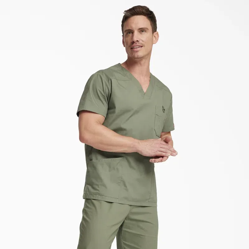Men’s Eds Signature V-Neck Scrub Top Men’s Eds Signature V-Neck Scrub Top