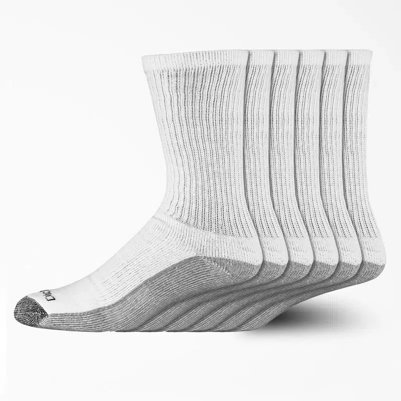 Moisture Control Crew Work Socks, Size 12-15, 6-Pack Moisture Control Crew Work Socks, Size 12-15, 6-Pack