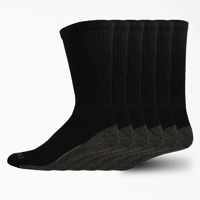 Moisture Control Crew Work Socks, Size 12-15, 6-Pack Moisture Control Crew Work Socks, Size 12-15, 6-Pack