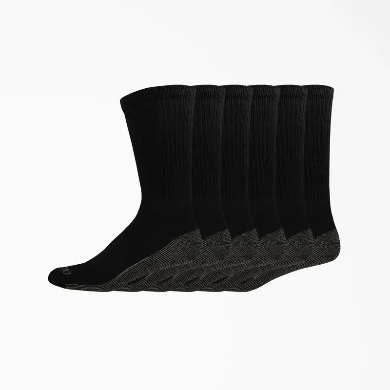 Moisture Control Crew Work Socks, Size 6-12, 6-Pack Moisture Control Crew Work Socks, Size 6-12, 6-Pack