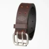Perforated Leather Double Prong Buckle Belt Perforated Leather Double Prong Buckle Belt