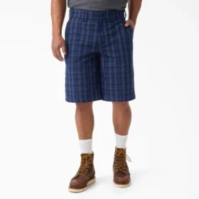 Plaid Work Shorts, 11″