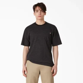 Regular Fit Striped Pocket T-Shirt