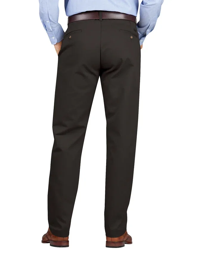 Regular Fit Tapered Leg Flat Front Khaki Pants Regular Fit Tapered Leg Flat Front Khaki Pants