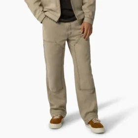 relaxed fit contrast stitch double knee duck pants 1 280x280 - Relaxed Fit Contrast Stitch Double Knee Duck Pants