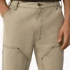 Relaxed Fit Contrast Stitch Double Knee Duck Pants Relaxed Fit Contrast Stitch Double Knee Duck Pants