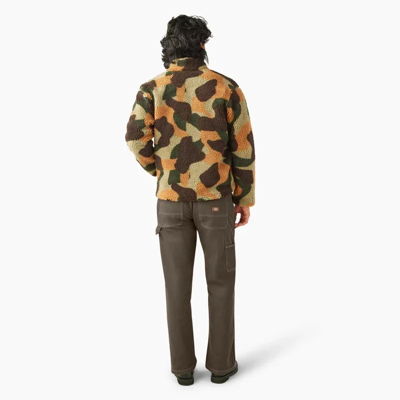 Relaxed Fit High Pile Fleece Camo Jacket Relaxed Fit High Pile Fleece Camo Jacket