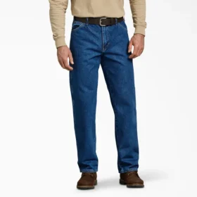 Relaxed Fit Straight Leg Heavyweight Denim Jeans