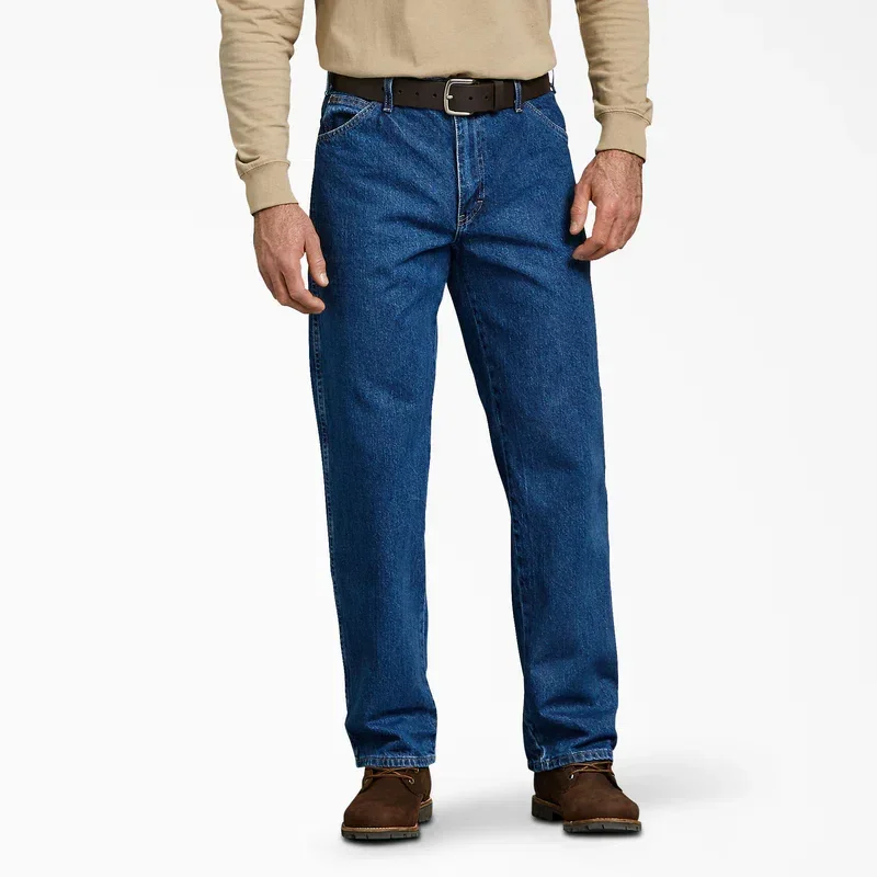 Relaxed Fit Straight Leg Heavyweight Denim Jeans Relaxed Fit Straight Leg Heavyweight Denim Jeans