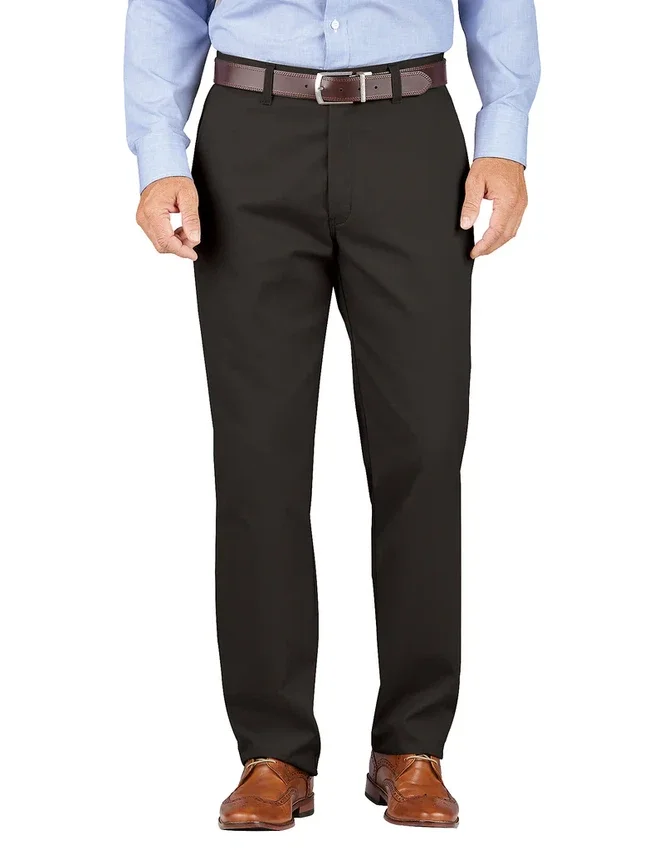 Relaxed Fit Tapered Leg Comfort Waist Khaki Pants Relaxed Fit Tapered Leg Comfort Waist Khaki Pants